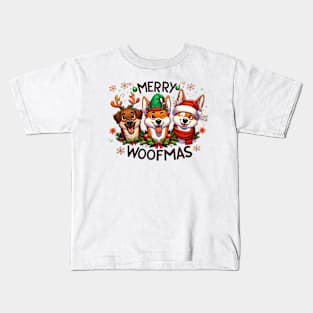 Cute Woofmas Kids T-Shirt